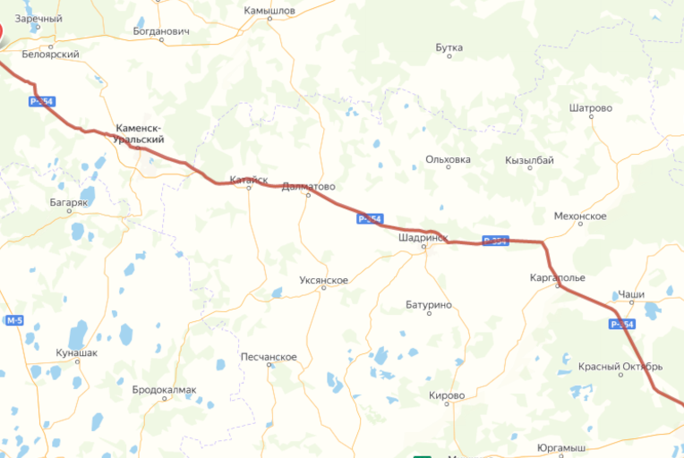 На автодороге Р-354 Екатеринбург – Шадринск – Курган изменится схема движения